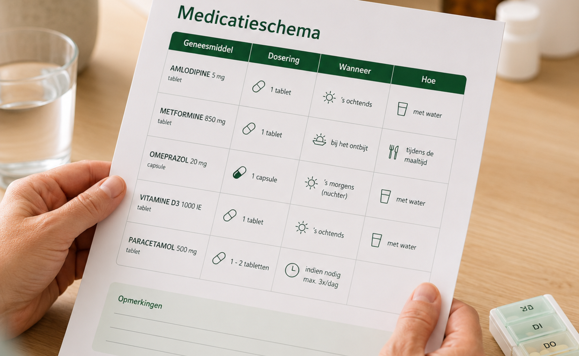 Je medicatieschema als houvast